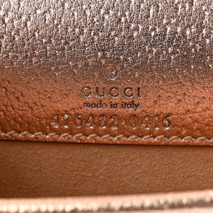 Gucci Metallic Calfskin Super Mini Dionysus Shoulder Bag Rose Gold 6 of 12