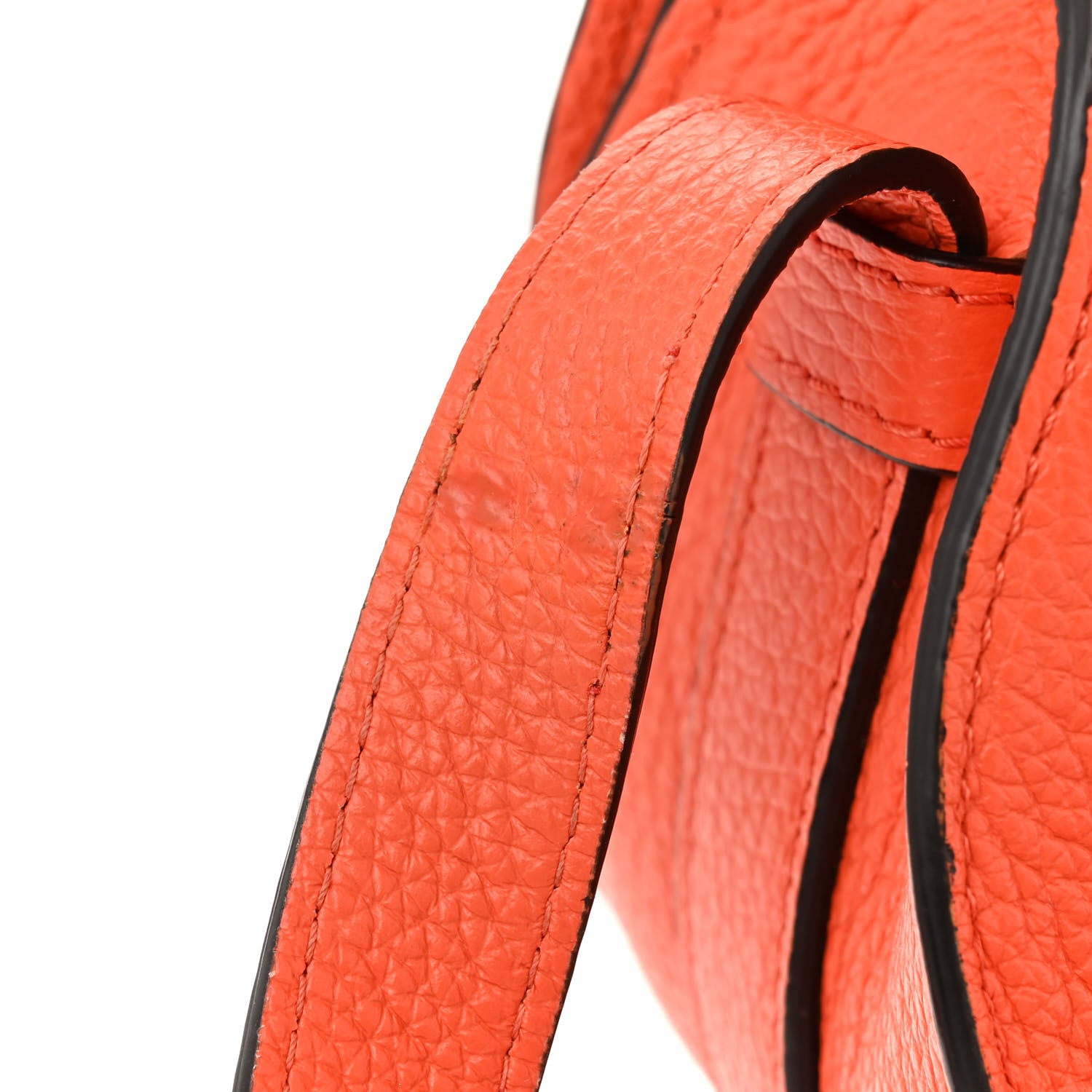 Chloe Grained Calfskin Small Marcie Saddle Bag Rusted Orange 17 of 17