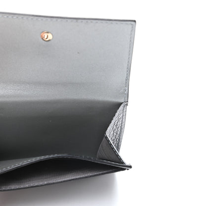 Christian Dior Metallic Grained Calfskin Cannage Lady Dior French Wallet Steel 5 of 9