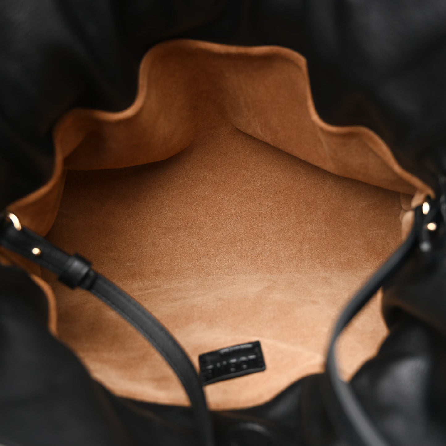 Nappa Flamenco Knot Clutch Black