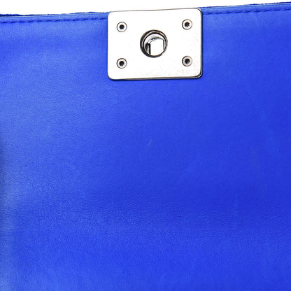 Chanel Velvet Quilted Mini Boy Flap Blue 12 of 12