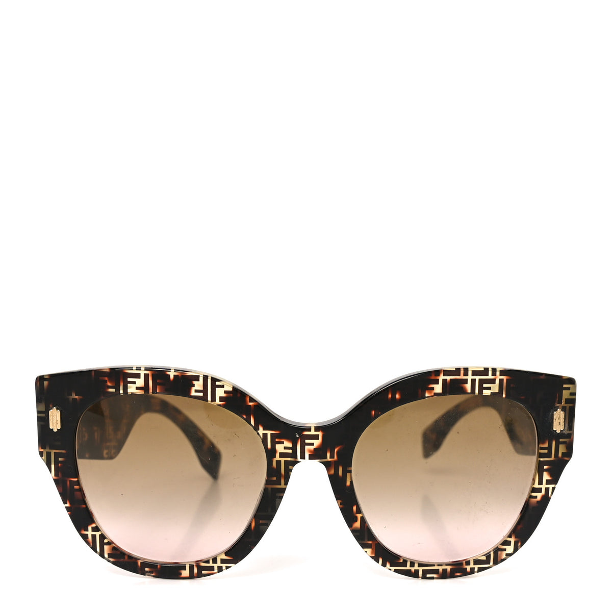 Fendi Acetate Fendi Roma Cat Eye Sunglasses FF 0435/S Havana  display picture 1