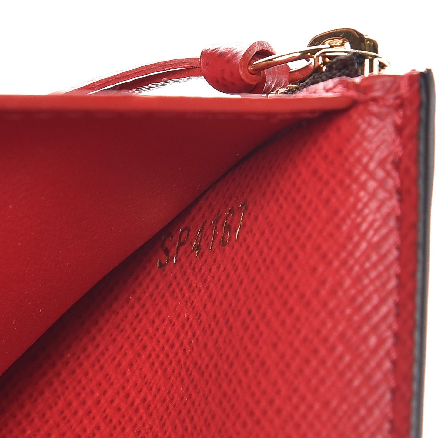 Damier Ebene Victorine Wallet Red
