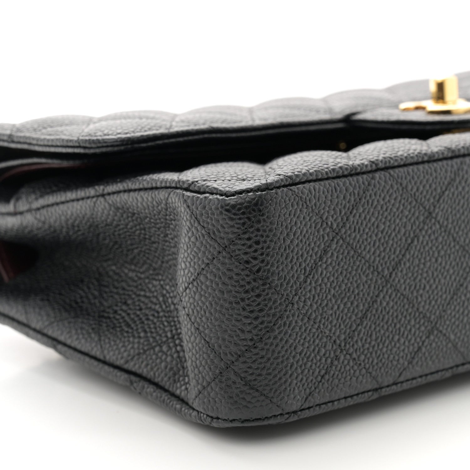 Chanel Caviar Quilted Medium Double Flap Black 9 of 10