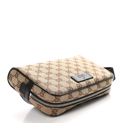 Gucci Monogram Dollar Calfskin Belt Bag Beige Ebony Testa di Moro Marrone Scuro 4 of 11