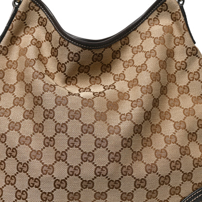 Gucci Monogram Medium New Britt Hobo Dark Brown 8 of 10
