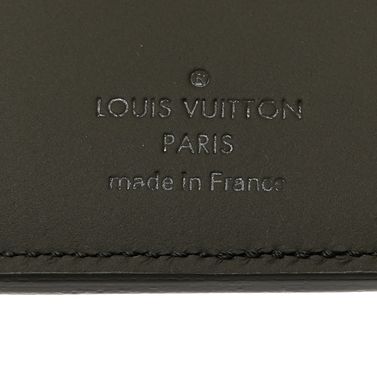 Louis Vuitton Grained Calfskin Aerogram Pocket Organizer Khaki 6 of 7