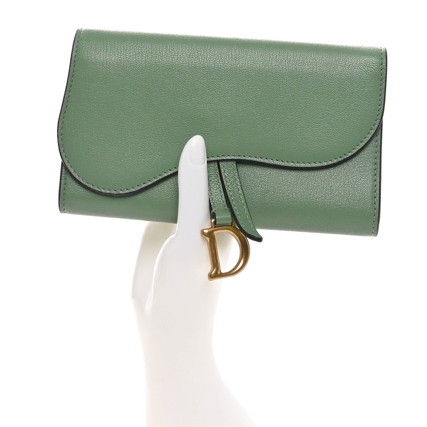 Goatskin Saddle Long Wallet Queen Mint