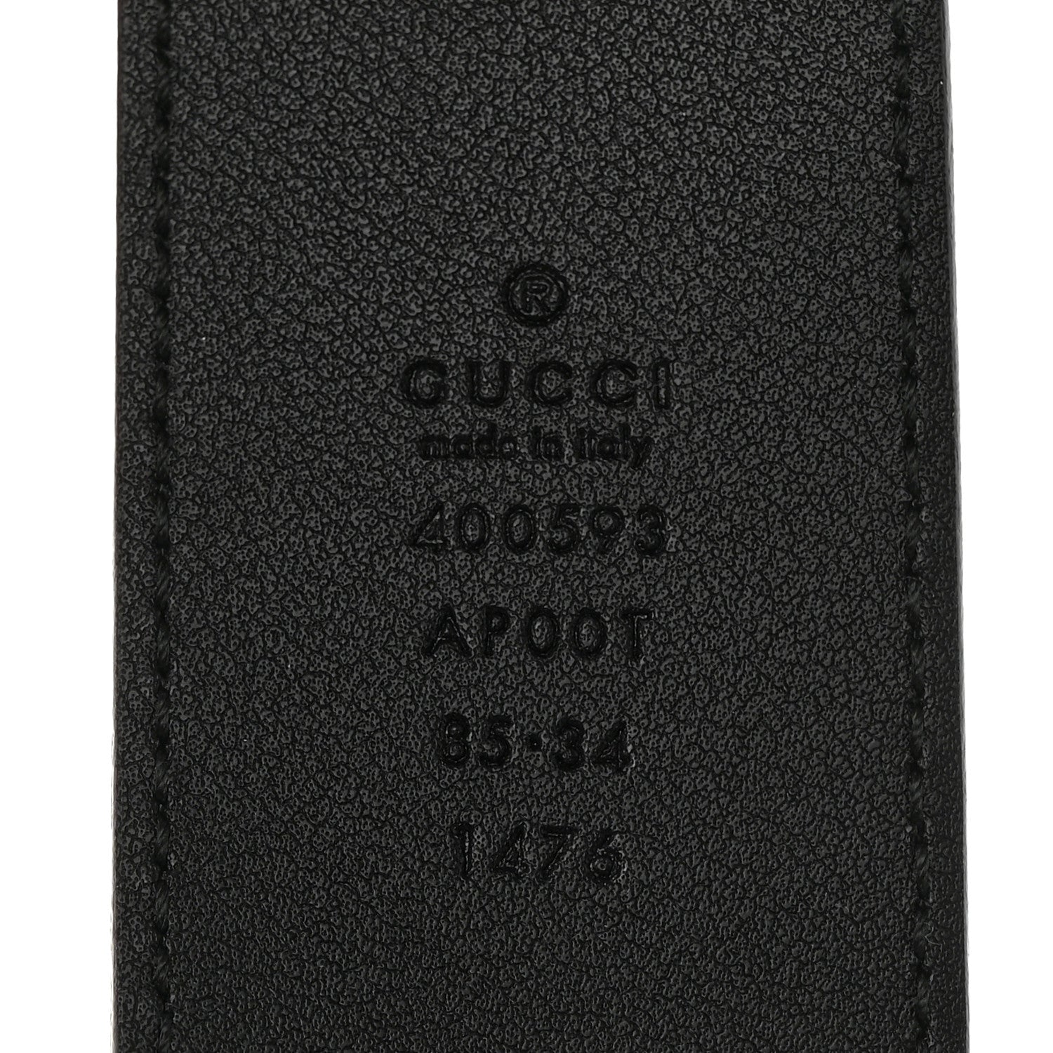 Gucci Calfskin Double G 40mm Belt 85 34 Black 5 of 5