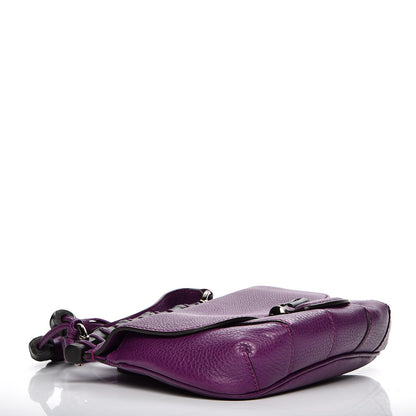 Gucci Calfskin Small Nouveau Fringe Shoulder Bag Purple 4 of 7