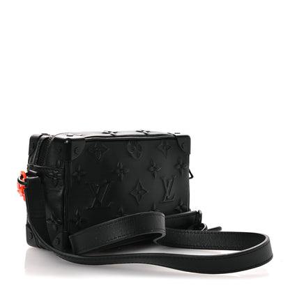 Louis Vuitton Calfskin Debossed Monogram Solar Ray Mini Soft Trunk Black 3 of 11