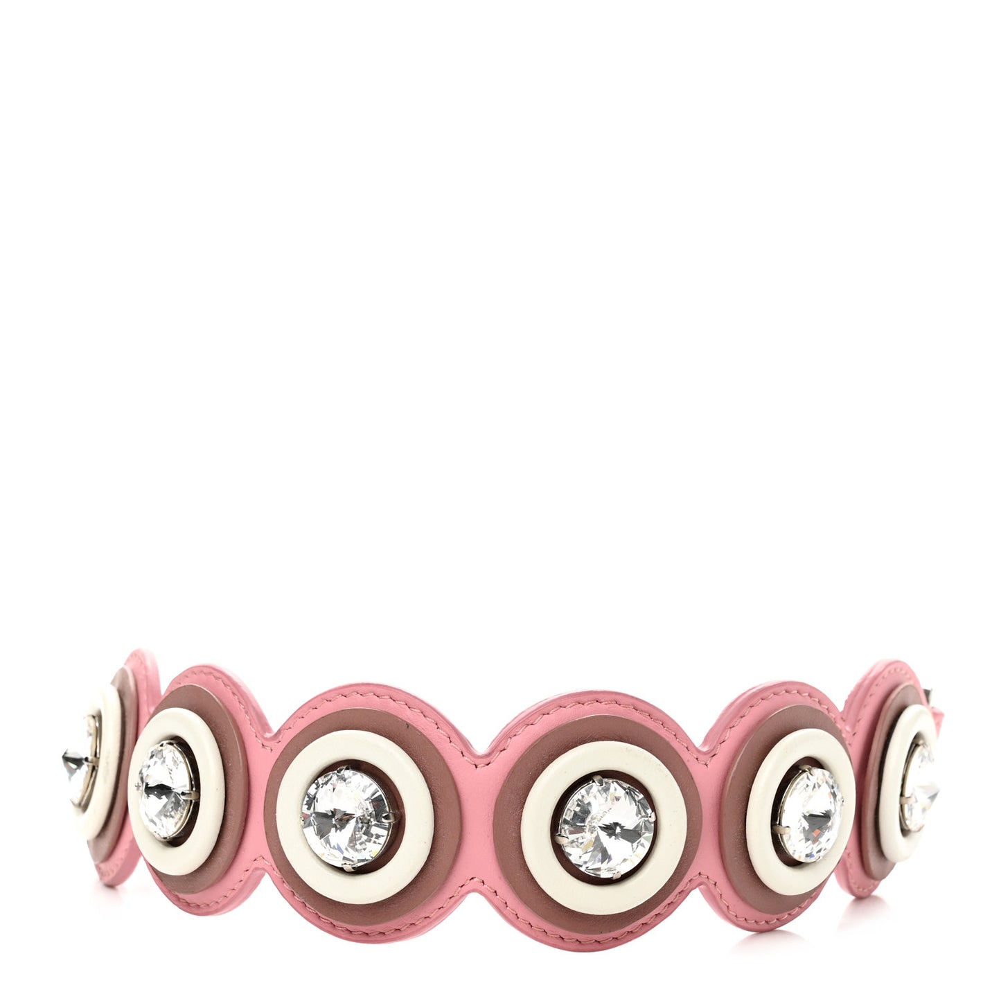 Vitello Dolce Crystal Embellished Circle Mini Strap You