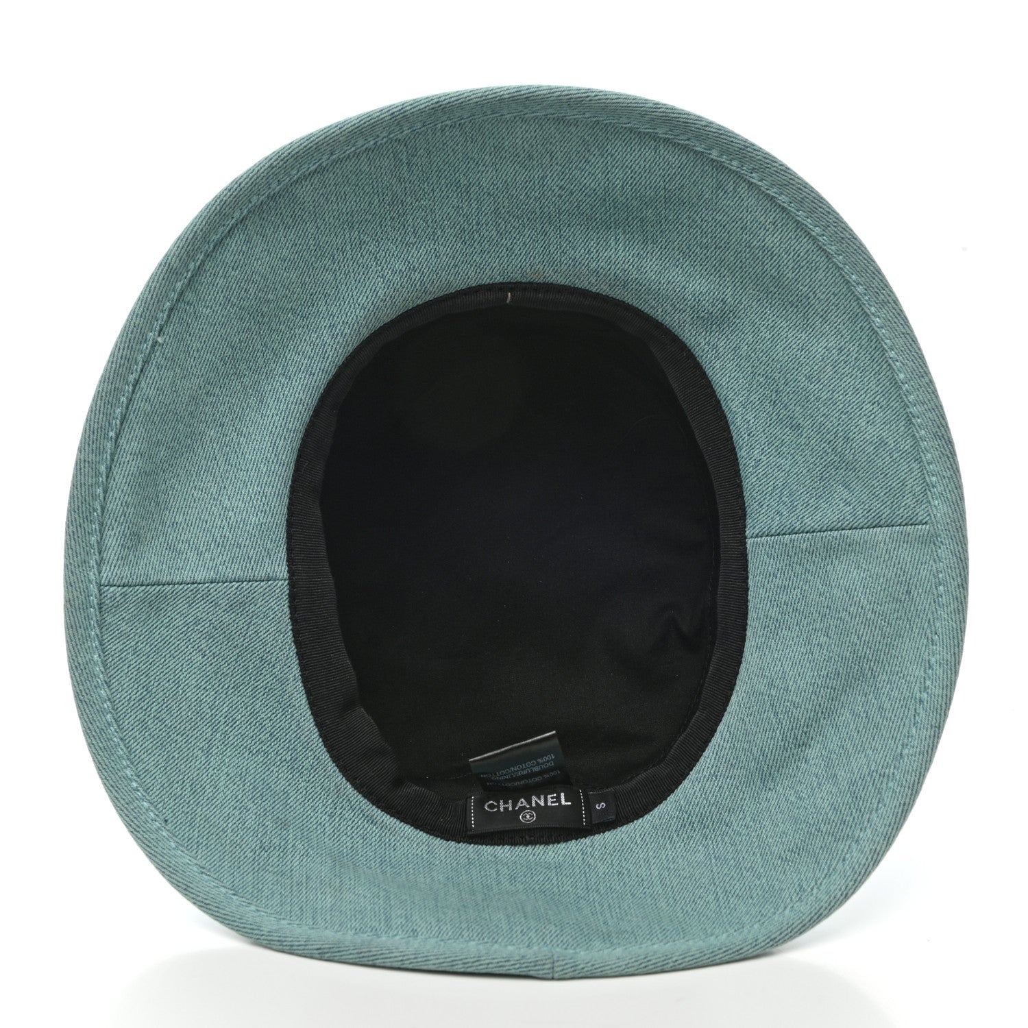 Chanel Denim Logo Bucket Hat S Light Blue 7 of 8