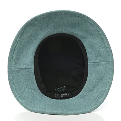 Chanel Denim Logo Bucket Hat S Light Blue 7 of 8