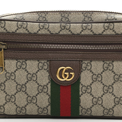 Gucci Soft GG Supreme Monogram Medium Ophidia Belt Bag Dark Brown 9 of 11