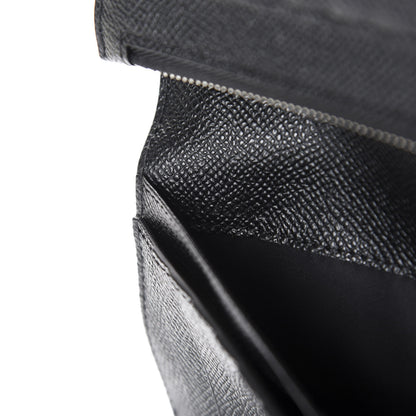 Burberry Grainy Calfskin Continental Flap Wallet Black 8 of 9