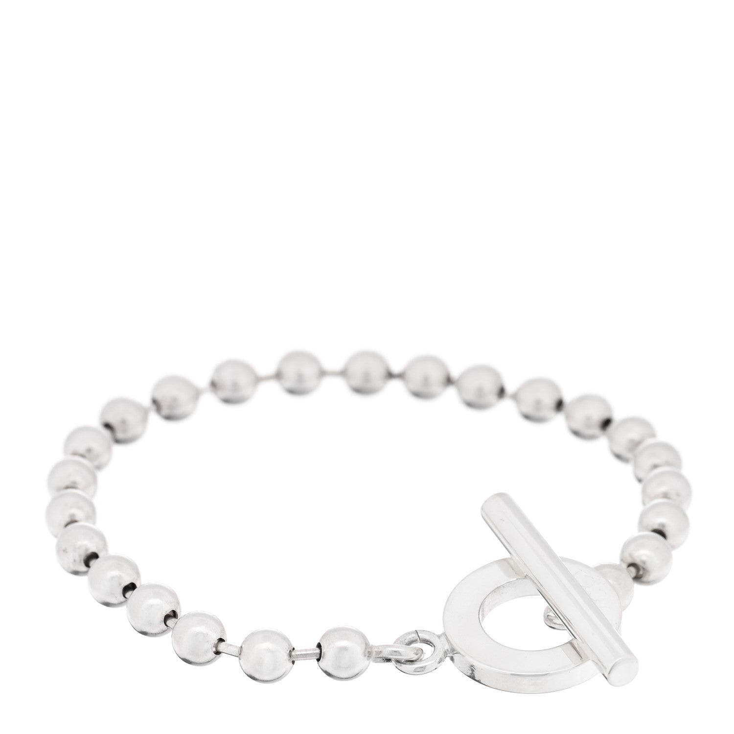 Gucci Sterling Silver Boule Bead Toggle Bracelet 1 of 3