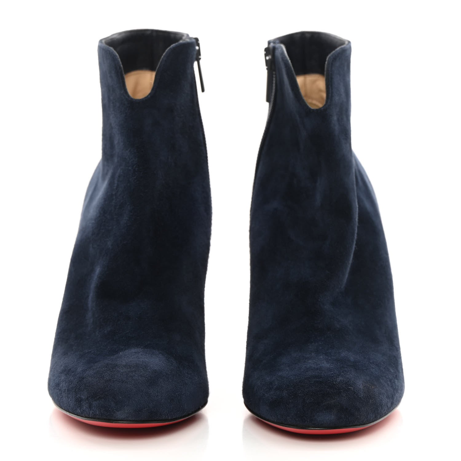 Christian Louboutin Suede Castarika Round Toe Ankle Booties 39 Nocturne 2 of 12