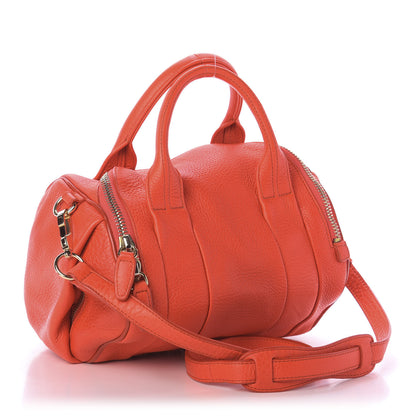 Alexander Wang Pebbled Lambskin Rockie Tangerine Gold Hardware 4 of 10