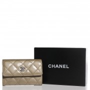 Chanel Patent Quilted Card Holder Light Gold 5 of 16