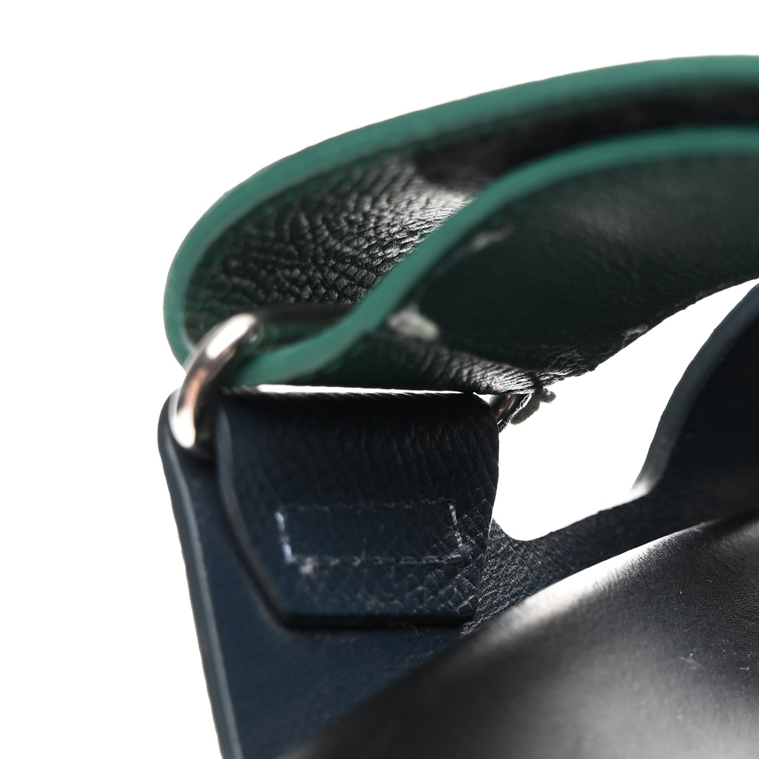 Hermes Epsom Mens Chypre Sandals 41 Bleu Celeste Vert Oyat 10 of 11