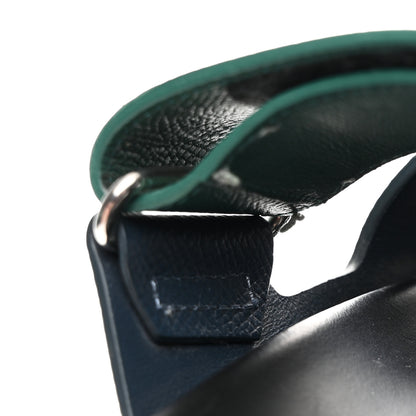 Hermes Epsom Mens Chypre Sandals 41 Bleu Celeste Vert Oyat 10 of 11