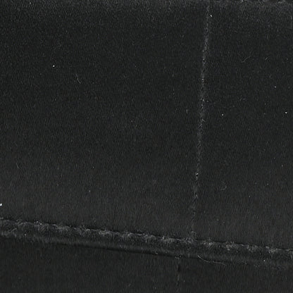 Chanel Satin Chocolate Bar Quilted Camellia Rectangular Mini Flap Black 8 of 10