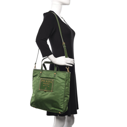 Prada Tessuto Nylon Oro Tote Larice 2 of 10