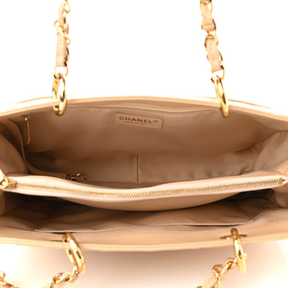 Chanel Caviar Quilted Grand Shopping Tote GST Beige Clair 6 of 11