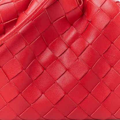 Bottega Veneta Nappa Intrecciato The Mini Pouch Bright Red 9 of 11