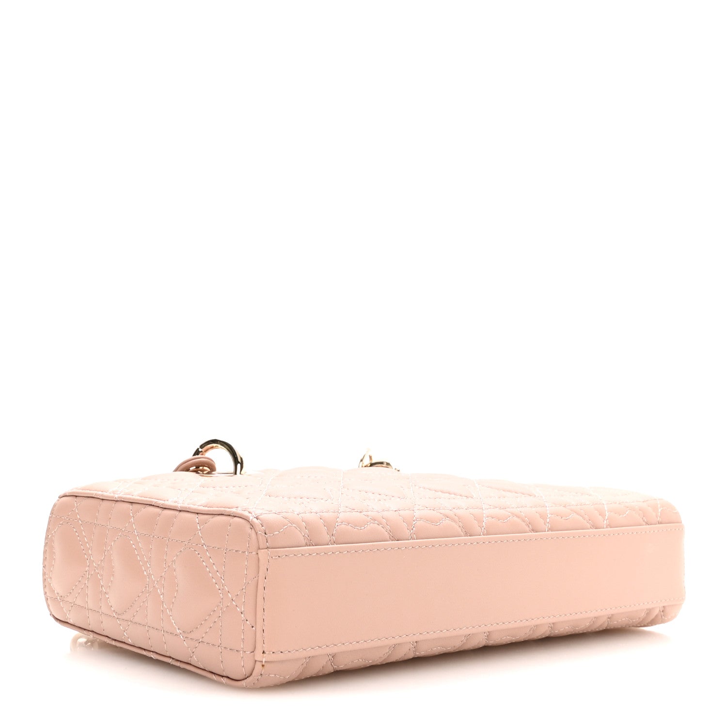 Christian Dior Lambskin Cannage Heart Medium Lady D-Joy Rose Des Vents 4 of 10