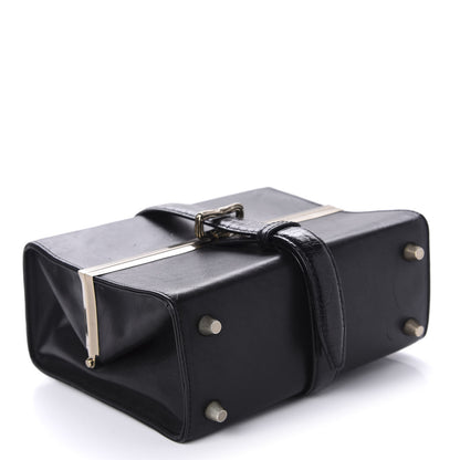 Alexander Wang Calfskin Crocodile Embossed Tai Dopp Kit Bag Black 4 of 16