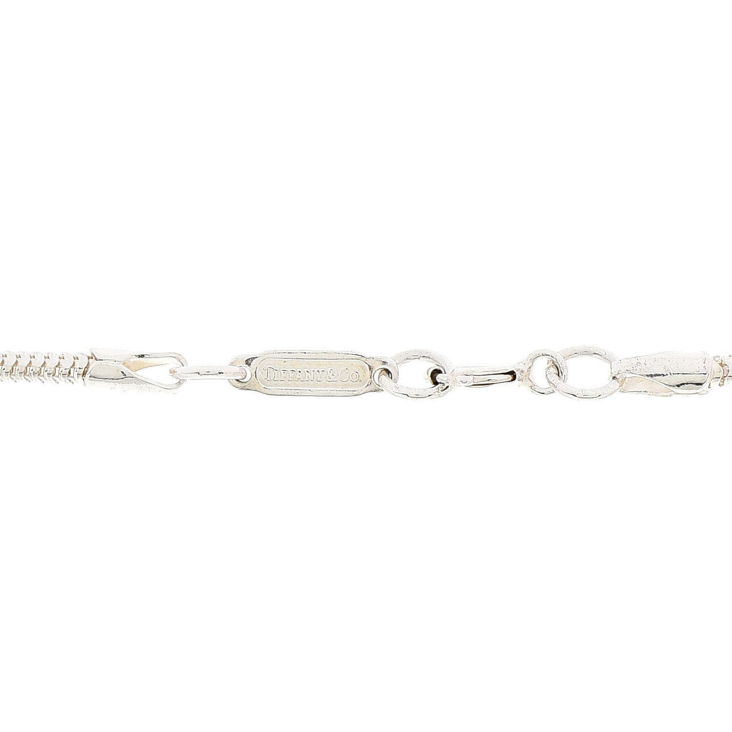 Tiffany Sterling Silver 1837 Bar Pendant Necklace 6 of 7