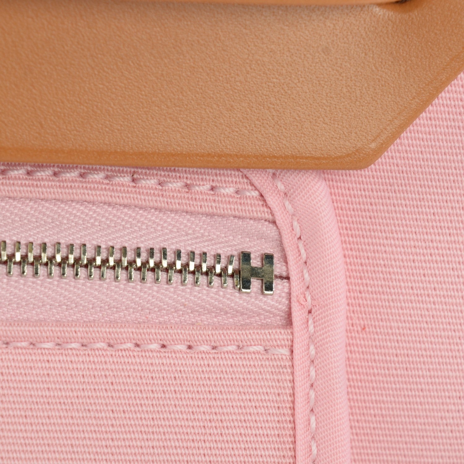 Hermes Vache Hunter Toile Herbag Zip 31 PM Rose Sakura 10 of 19