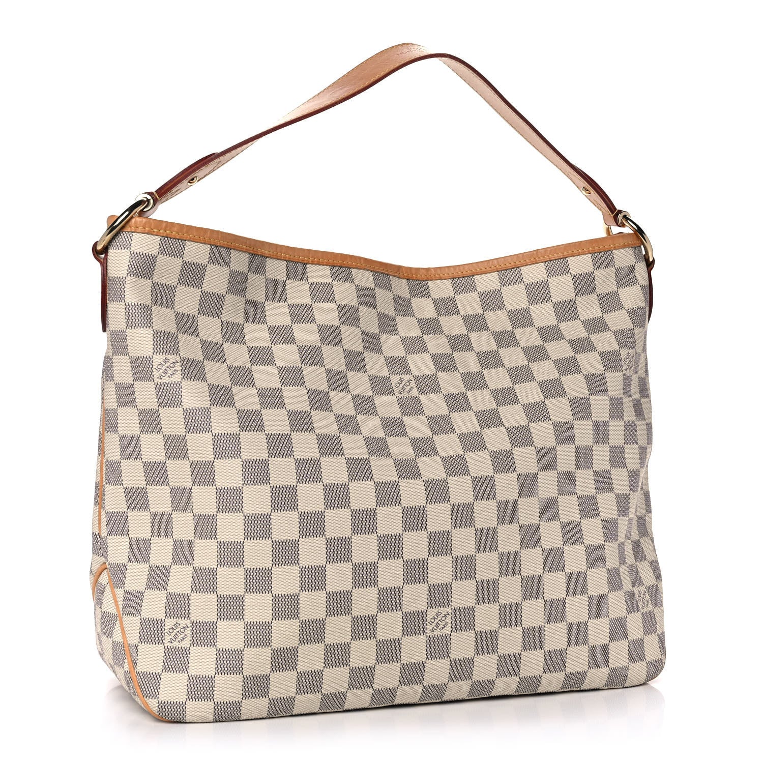 Louis Vuitton Damier Azur Delightful MM Rose Ballerine 3 of 11