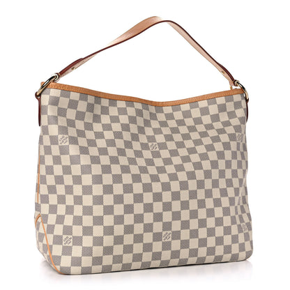 Louis Vuitton Damier Azur Delightful MM Rose Ballerine 3 of 11