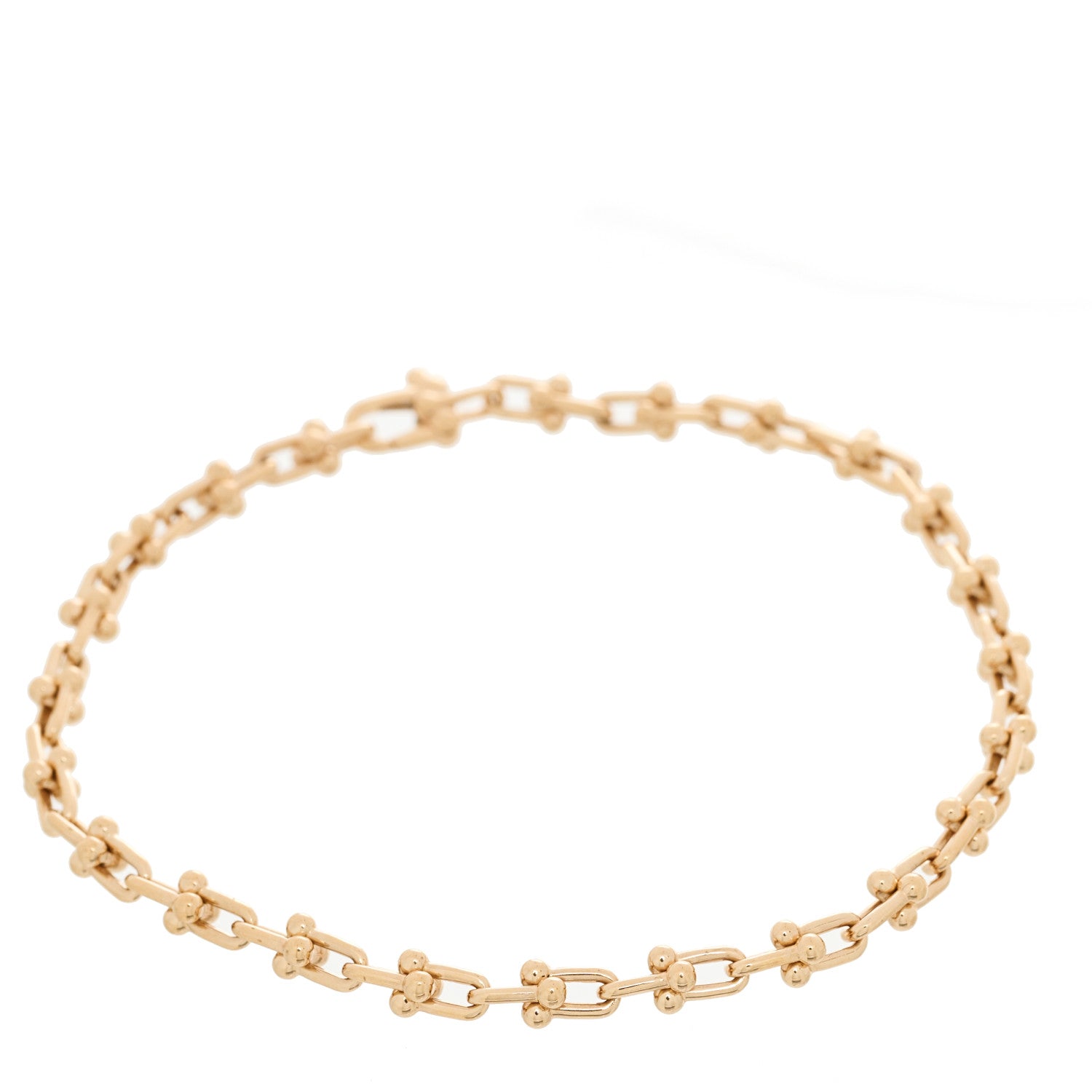 Tiffany 18K Rose Gold HardWear Micro Link Bracelet 1 of 4