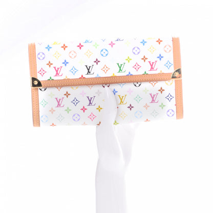 Louis Vuitton Monogram Multicolor Porte Tresor International Wallet White 2 of 9