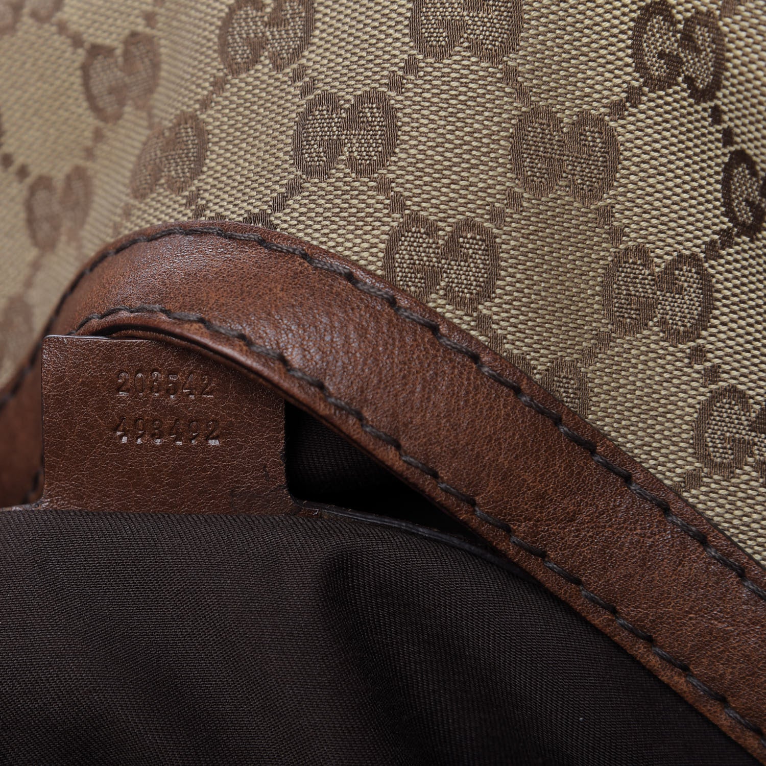 Gucci Monogram Large Jockey Hobo Brown 9 of 9