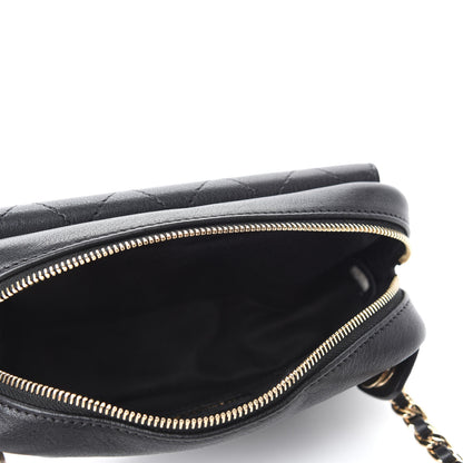 Chanel Calfskin Stitched Casual Trip Waist Bag Black 5 of 11
