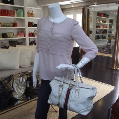 Gucci Monogram Large Treasure Boston Tote Ivory 2 of 10