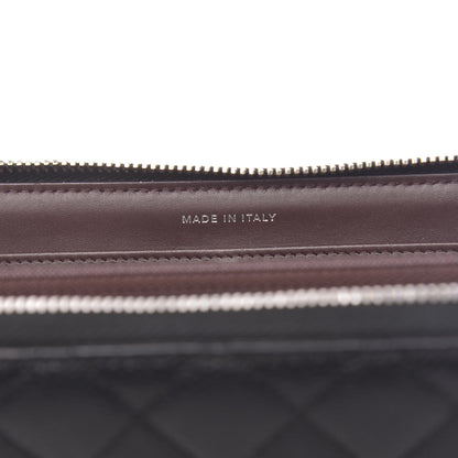 Chanel Caviar Quilted Large Gusset Zip Around Wallet Black 7 of 8