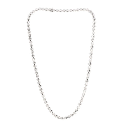 Tiffany Platinum Diamond Elsa Peretti Bezel Set Tennis Necklace 3 of 4