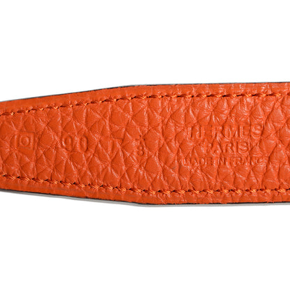 Hermes Togo 24mm Sydney Belt Feu Orange 6 of 8