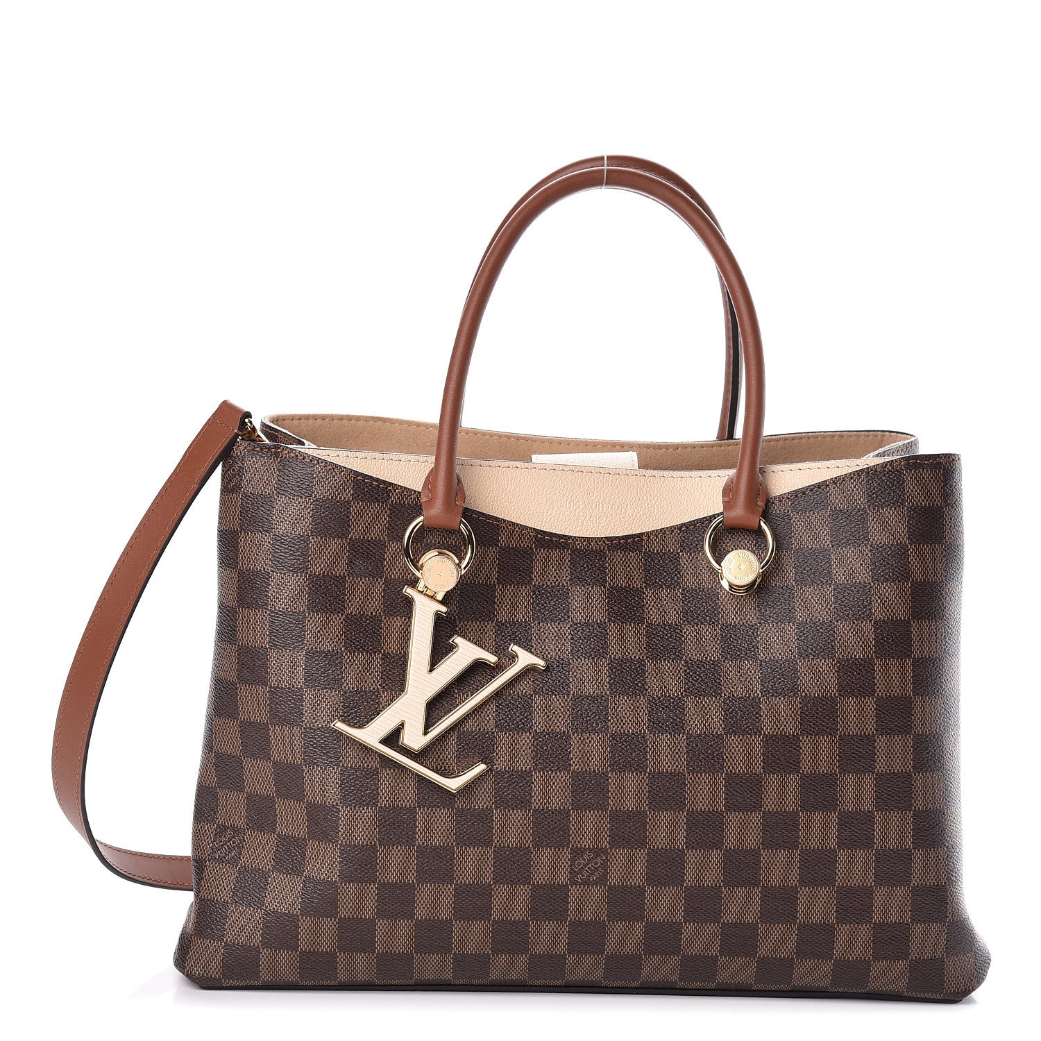 Louis Vuitton Damier Ebene LV Riverside Creme 1 of 10
