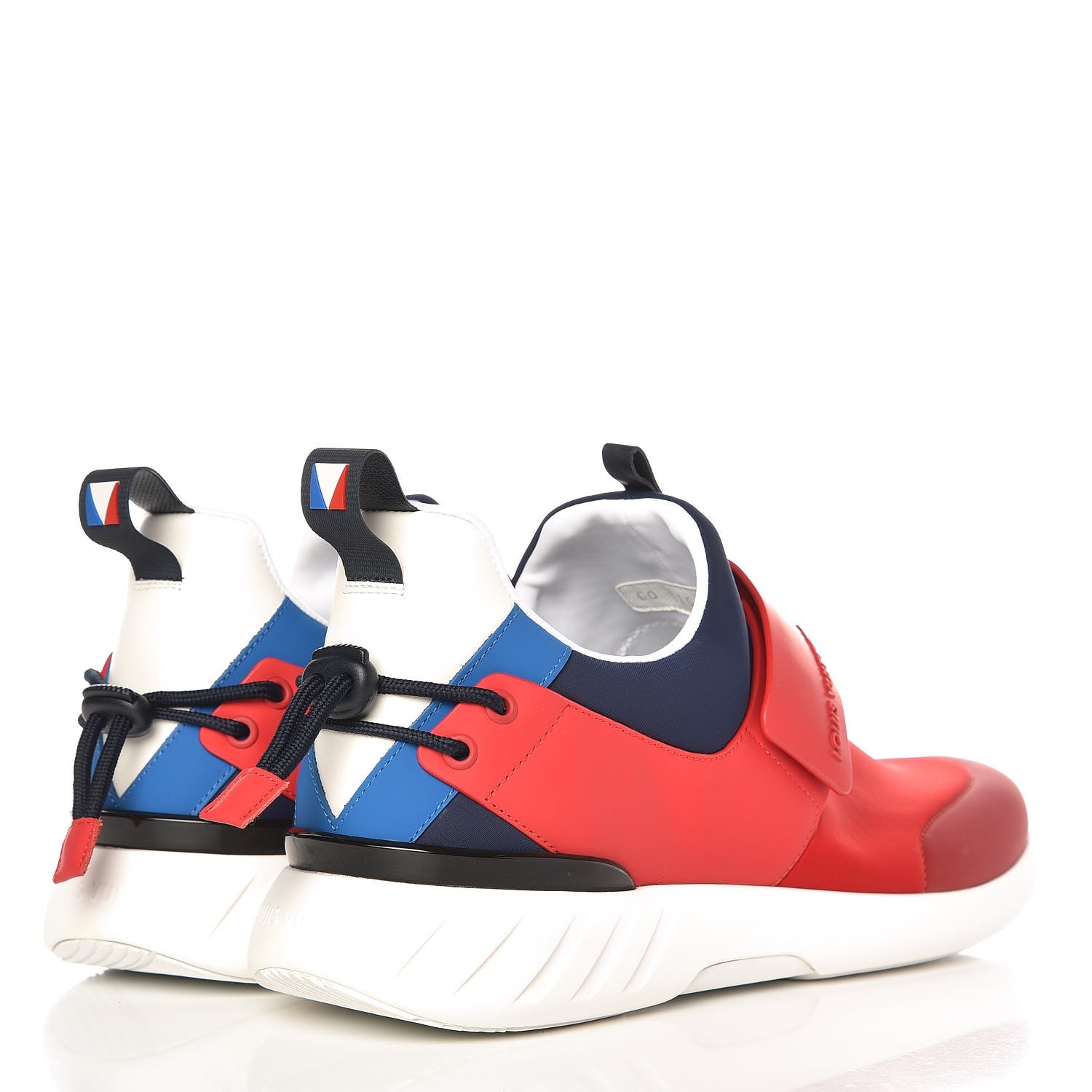 Louis Vuitton Neoprene America's Cup Reggata Sneakers 11 Red Blue White 4 of 12