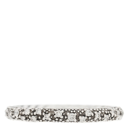 David Yurman Sterling Silver Diamond 3mm Midnight Melange Band Ring 54 7 1 of 5