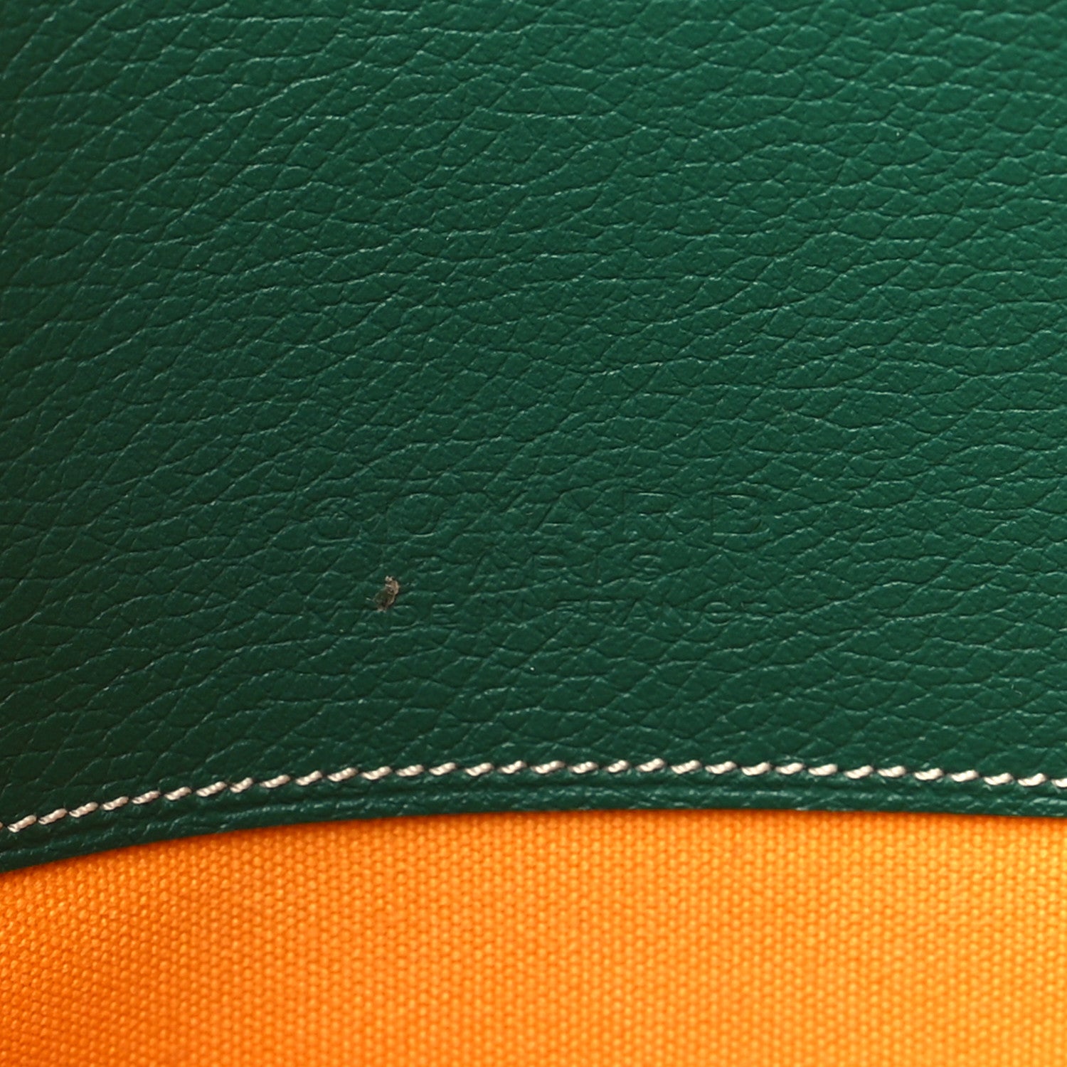 Goyard Goyardine Senat Pochette MM Green 6 of 8