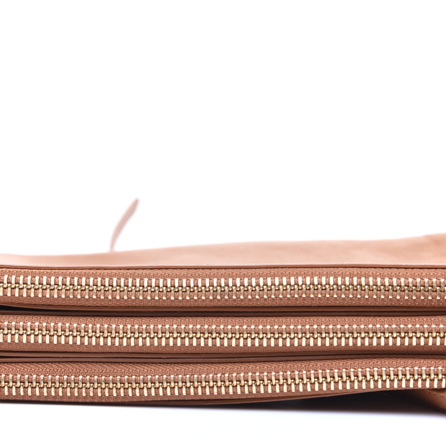 Lambskin Small Trio Crossbody Bag Tan