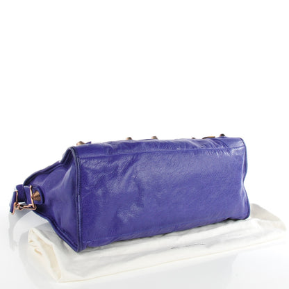 Balenciaga Agneau Giant 21 Rose Gold Hardware Part Time Bleu Lavande 4 of 7